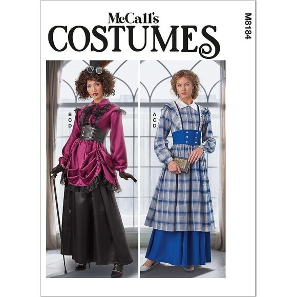 McCalls Sewing Pattern 8184 Costume Steampunk Adventurer Dress Misses Size 6-14 - Picture 1 of 7